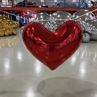 Ballons publicitaires pour la Saint-Valentin, ballons en PVC rouge en forme de cœur pour l'extérieur, personnalisables avec logo