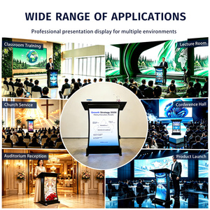 Podio Digital LED Móvil para Interiores con Control Inalámbrico por PC/Wifi, Pantalla LED de Paso Fino para Presentaciones y Video - Product Image 6