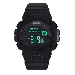 Montre électronique de sport multifonctionnelle à la mode <span class=keywords><strong>licorne</strong></span> pour hommes femmes étudiants enfants réveil lumineux étanche carré - Product Image 3