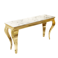 Table console moderne en métal avec miroir pour la maison pour le salon, villa, hôtel, supermarché, salle de sport, meubles de rangement pratiques