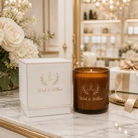 Boîte cadeau en carton blanc pour bougie parisienne, avec ligne dorée et dorure à chaud, emballage personnalisé haut de gamme pour bougie à la cire de soja, faible MOQ, boîte de luxe