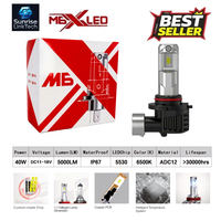 SunRise M6X Auto-LED-Scheinwerfer 9005 12V 40W 4400LM 6500K IP67 Wasserdicht Kühlsystem Canbus Plug-and-Play Universelle Passform