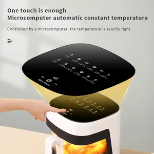 <span class=keywords><strong>Friteuse</strong></span> à air chaud intelligente de 8,5 L avec fonction de contrôle du bruit, écran tactile, visibilité à 360 degrés, verre <span class=keywords><strong>facile</strong></span> à <span class=keywords><strong>nettoyer</strong></span>, circulation d'air chaud - Product Image 4
