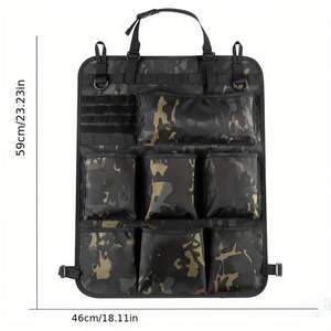 Sac de camping extérieur, accessoires de camping, trousse de toilette avec sangle réglable, organisateur de dossier de siège de voiture - Product Image 4