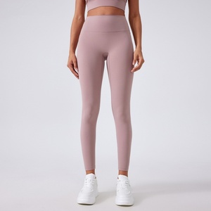 Pantalones de Yoga Clásicos Multicolores para Mujer, Sin Costura Delantera, Cintura Alta, Leggings Deportivos Ajustados de Nailon y Elastano Suaves como la Mantequilla para Correr y Hacer Ejercicio - Product Image 3