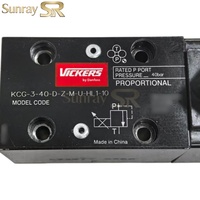 Vanne de décharge proportionnelle hydraulique de haute précision Vickers KCG-3-40-D-Z-M-U-HL1-10 à commande électro-proportionnelle 350 bars marine