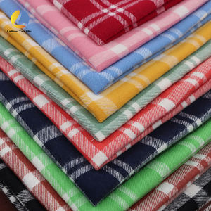 Hot Bán 100% Bông Vải Flannel Chải Duy Nhất Bên Twill Dệt Mô Hình Sọc 145Cm Chiều Rộng Cho Áo Sơ Mi Đồ Ngủ Homewear - Product Image 2