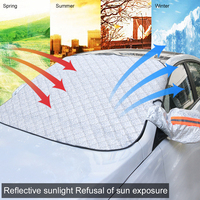 Pare-Soleil Magnétique pour Pare-Brise Avant de Voiture, Épaissi, Anti-UV, Isolation Thermique, Housse de Protection Contre la Neige