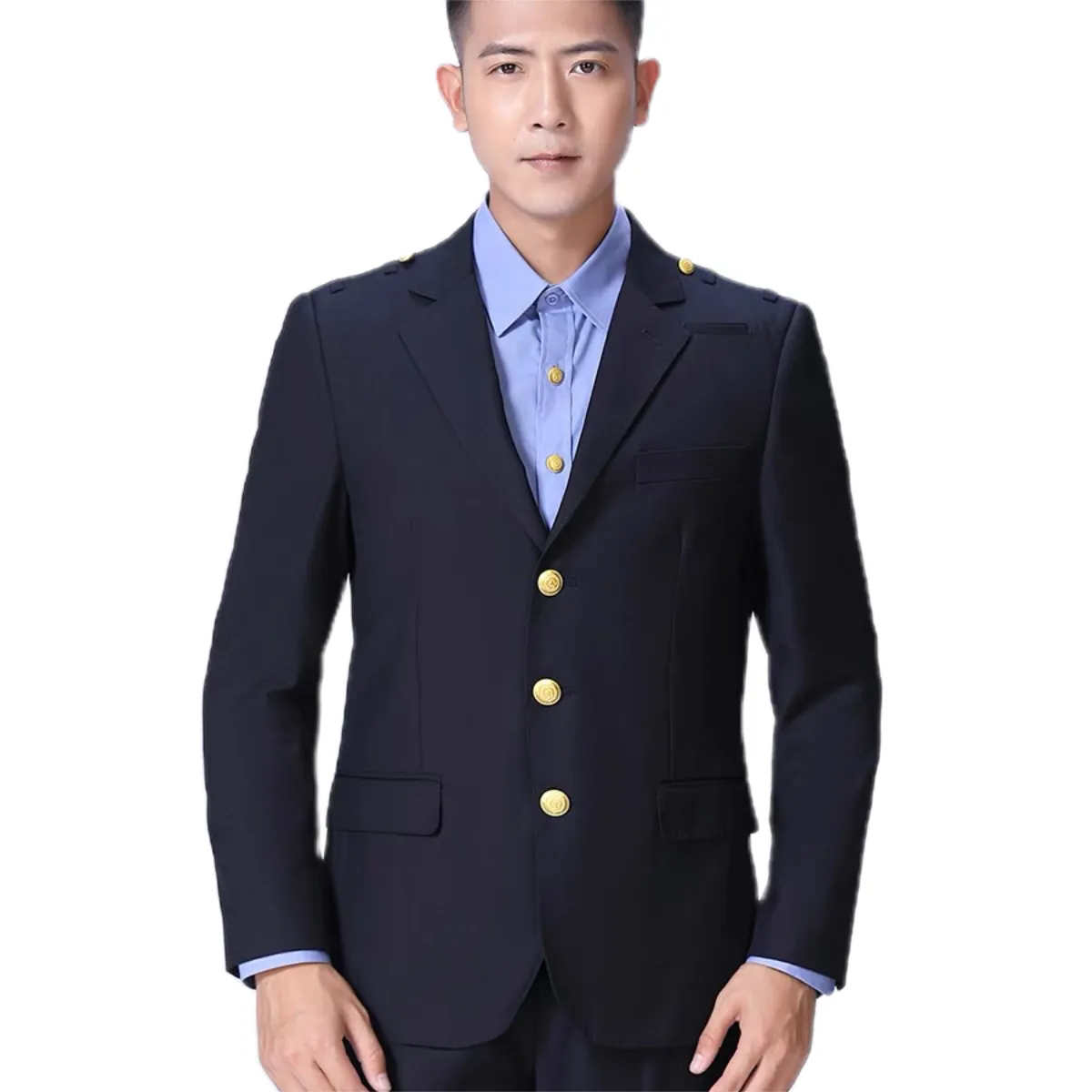 Wholesale high quality staff uniforms long sleeve man pilot coat airline custom spring and autumn women & men uniform