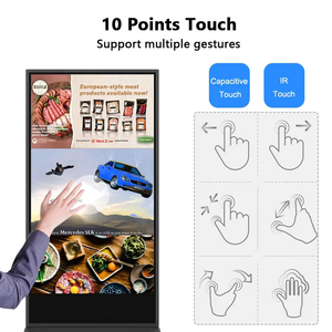 Máquina <span class=keywords><strong>de</strong></span> publicidad LCD interactiva Vertical <span class=keywords><strong>de</strong></span> 49 pulgadas, soporte <span class=keywords><strong>de</strong></span> suelo <span class=keywords><strong>de</strong></span> tótem <span class=keywords><strong>de</strong></span> pantalla táctil para tienda minorista, animación Wayfinding - Product Image 4