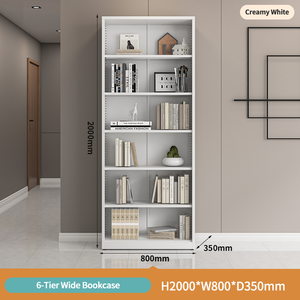 Modern Simplicity Space-saving Living Room Metal <strong>Wall</strong> <strong>Mounted</strong> Versatile 6 Layer Display Storage Rack Book Shelf <strong>Bookcase</strong> - Product Image 2