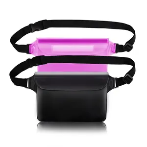 Swimming Diving Boating Fishing Beach Screen Touch Sensitive Waterproof Waist Pouch Bag with Adjustable Waist Strap