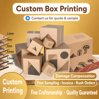 Boîtes en carton ondulé RSC écologiques personnalisées, cartons en carton kraft pour livres, papeterie, expédition, résistant aux UV, logo, faible MOQ