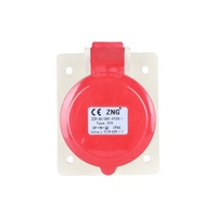 Panneau de prise industrielle IP44 coudé 5 broches 380V 32A dissimulé HT-425 de prise inclinée industrielle/ZNG-425