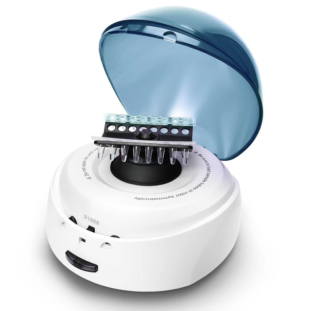 WEIAI Lab Centrifuga D1008 D1008E 2.0ml/1.5ml/0.5ml/0.2ml Tubes PCR Strips 7000rpm High Speed PCR Micro Mini Centrifuge Machine