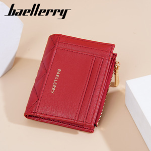 กระเป๋าสตางค์ผู้หญิง Baellerry แบบสั้น สีชมพู ขนาด 4 นิ้ว พร้อมซิปใส่เหรียญ แฟชั่นสำหรับใช้ในชีวิตประจำวัน - Product Image 2