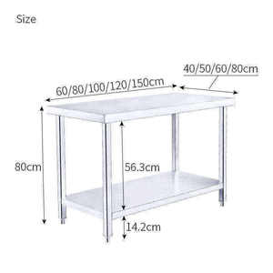 Горячая распродажа Коммерческая Кухня из нержавеющей стали Рабочий стол хлебобулочные изделия для продажи - Product Image 6