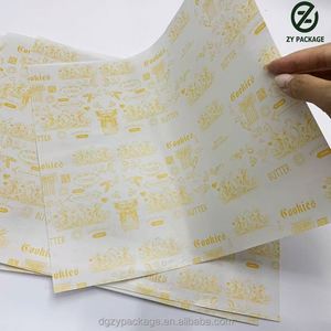 Custom Brown Grease-<b>proof</b> Paper Kraft Paper Fast Food Wrapping Paper Greaseproof Paper - Product Image 2