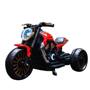 Factory Wholesale Kids 12v Battery Operated Baby 3 Wheels Big Electric Motorcycle Children's Electric Tricycle Motorcycle Toy