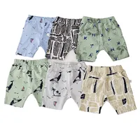 Fábrica venta al por mayor niños boutique de ropa material de lino de niño pantalones cortos de camuflaje de estancia de pantalones cortos para niños