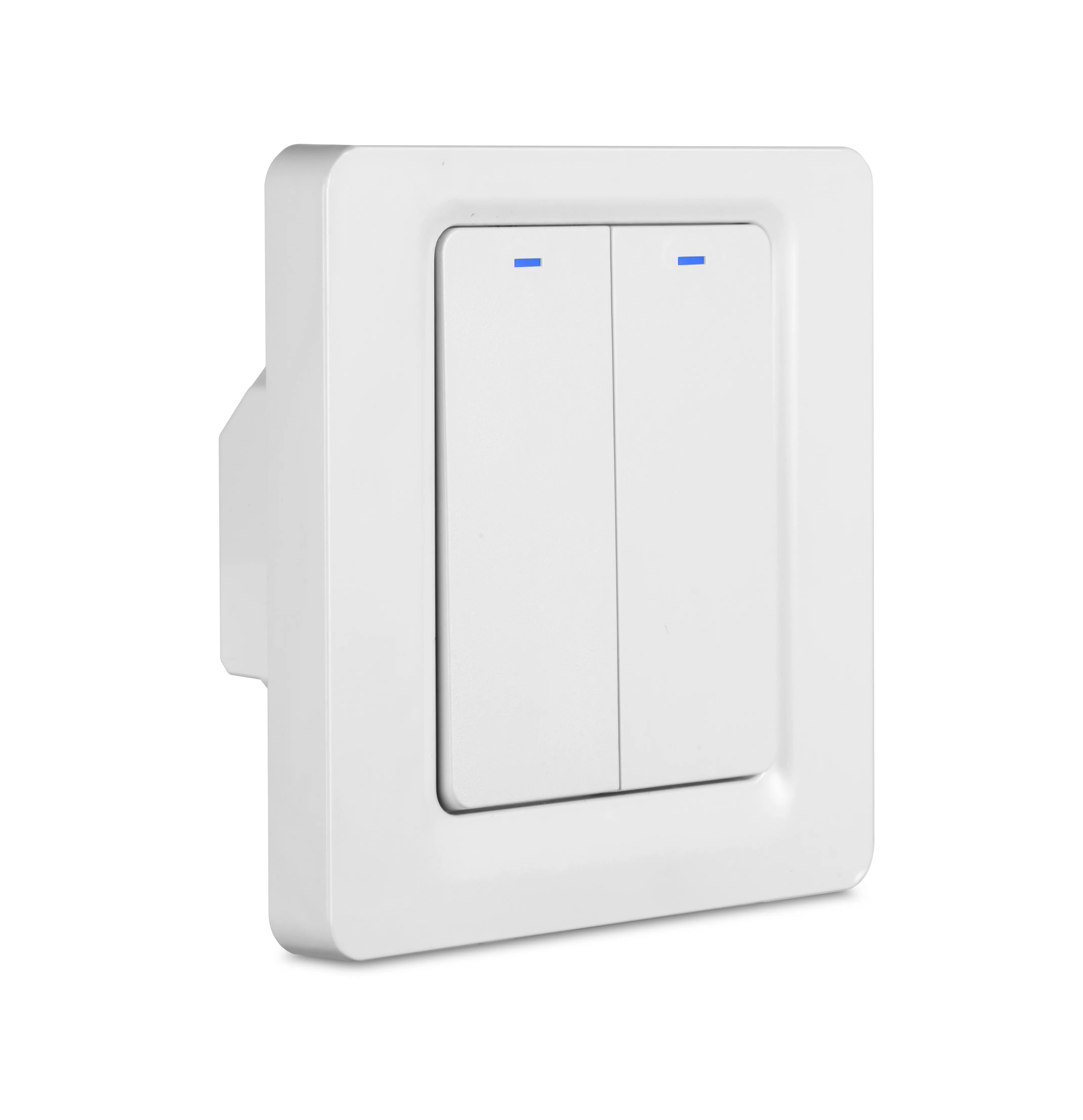 XZJ 86 Eu/UK Standard Tuya 2-Gang-Wandlichtschalter Wireless Wireless Button Panel Control Aleax ZigBee-Schalter