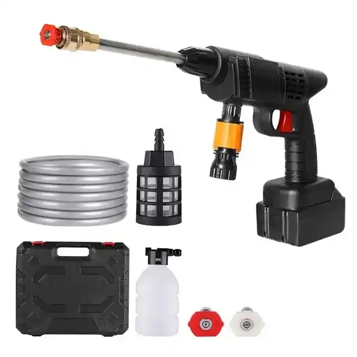 Cordless handheld limpeza máquina Alta Pressão Sem Fio Automática Car Washing Machine Alta pressão Water Gun Car Washing Gun