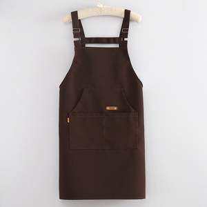 Custom Kitchen Canvas <b>Apron</b> Pinafore Protective Kitchen Cleaning <b>Cooking</b> <b>Apron</b> with Customized Logo Printing - Product Image 4