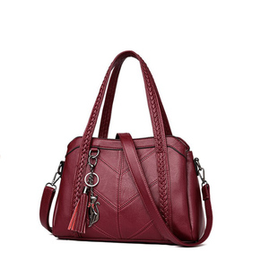Sacs à main en Faux <span class=keywords><strong>cuir</strong></span> <span class=keywords><strong>souple</strong></span> pour femmes, sacoches Hobo élégantes, <span class=keywords><strong>sac</strong></span> à main et pochettes pour dames, nouvelle collection, - Product Image 4