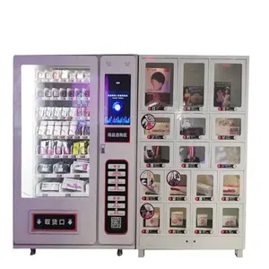 Adults supplies combo vending machine for condoms and toys