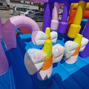 Château gonflable licorne avec toboggan pour enfants - Product Image 4