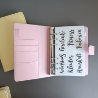 Planificateur d'agendas en cuir PU portable personnalisé planificateur de budget simple organisateur 6 anneaux classeur de budget fournisseurs classeur de budget solide A6