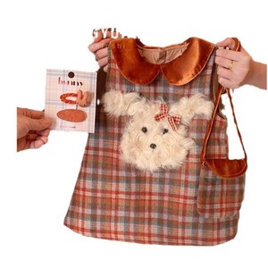 Child Star Circle Girls Fleece Lined Vest Dress Plaid Sleeveless Autumn <b>Winter</b> Princess First Birthday Dress Washable - Product Image 4
