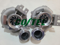 Boîtier de Turbocompresseur Stage 2 Amélioré + CHRA pour BMW 550i 650i N63TU 4.4 821613 11657646093 7646093 11657605047 7605047 11657577018