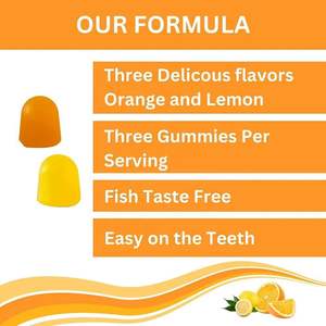 Vitaminas gomosas DHA deliciosas naturales para niños Suplementos herbales de caramelo gomoso tricolor con soporte O Em - Product Image 3