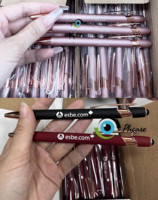 Stylo bille en métal avec logo personnalisé, stylo publicitaire promotionnel, stylos en gros pour entreprises, stylo gravé