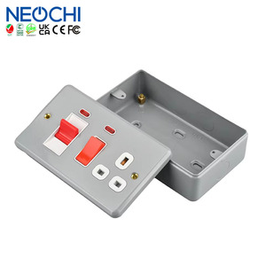 Bán buôn sang trọng kim loại mạ 45A dp nồi điều khiển đơn vị chuyển đổi ổ cắm với Neon - Product Image 3