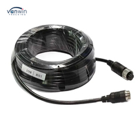 Câble d'extension MDVR à 4 broches Connecteur d'aviation à double blindage femelle à mâle pour caméra de bus Accessoire électronique automobile