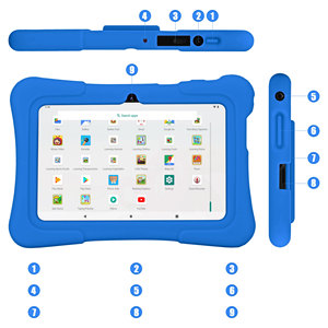 Regalo <span class=keywords><strong>para</strong></span> niños, tableta Android de 7 pulgadas, almohadilla educativa <span class=keywords><strong>para</strong></span> PC con bloqueo parental, protección ocular, tabletas de pantalla HD <span class=keywords><strong>para</strong></span> dispositivos de aprendizaje de estudio - Product Image 5