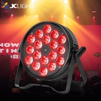 Lumières montantes en aluminium pour mariage 18*15w Rgbwa Uv 6 en 1 Led Stage Dmx Flat Par Light For Dj Disco Party