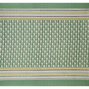 Parure de lit plate imprimée plantes vertes avec 2 taies d'oreiller, 300 fils, 100% coton, écologique, style nature, toutes saisons, qualité professionnelle, vente en gros - Product Image 2