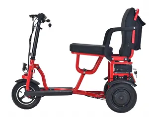 Tricycle électrique pliable à 3 roues, scooter de mobilité électrique pliable pour personnes âgées handicapées, facile à transporter, en Chine, vente en gros