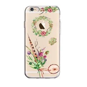 For iPhone Xs Max X XR 6s 7 Plus 8 Elegant Handmade Pressed Dried Real Flowers Transparent Ultra-Thin phone Case