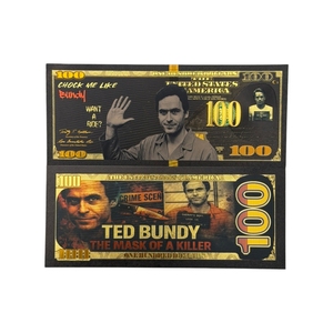 2026 América 3 Billetes <span class=keywords><strong>de</strong></span> Baloncesto '<span class=keywords><strong>America</strong></span> Killer' Bañados en Oro <span class=keywords><strong>de</strong></span> 24K para Regalos - Product Image 2