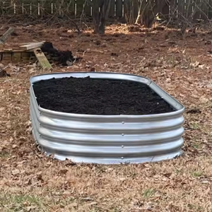 Bac de jardin surélevé en acier galvanisé, éco-responsable, à base ouverte, économie de travail, taille personnalisée, revêtement poudré, montage facile, DIY - Product Image 3