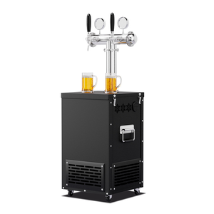 Stainless Steel 2-Door 6-Tap Food Grade Ice-Cooled Built-In <strong>Beer</strong> Keg Refrigerator Dispenser Kegerator <strong>Fridge</strong> Premium Dispensing - Product Image 2