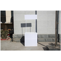 ABS — vitrine de table en plastique ABS, Promotion, affichage, impression graphique