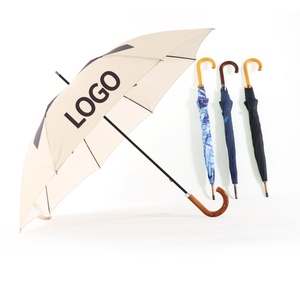 Extra Large Custom Logo Fiberglass Umbrellas Anti UV Straight Design Exclusive Promotion Product - Product Image 2