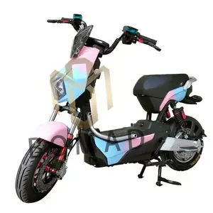 The 2023 48V Electric Bicycle Boasts A Stylish Blue And Pink Gradient Appearance.Bonmad E Bicycle BM956-1033