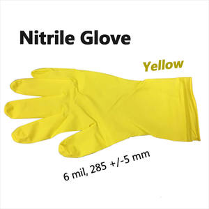 Guantes <span class=keywords><strong>de</strong></span> nitrilo amarillos personalizados al por mayor <span class=keywords><strong>de</strong></span> fábrica sin polvo 4,5G 5,0G 7,0G guantes <span class=keywords><strong>de</strong></span> examen <span class=keywords><strong>de</strong></span> eliminación <span class=keywords><strong>de</strong></span> tatuajes anticorte para uso alimentario - Product Image 2