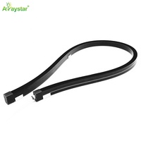 Boîtier noir RGBIC coude latéral 12*20mm IP67 étanche Silicone Extrusion néon Led 12/24V DC bande lumineuse sans point LED néon Flex